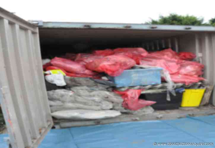 Demolition boss caught stashing asbestos in storage containers