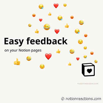 Notion Reactions - Easy feedback on your Notion pages