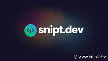 Snipt.dev - Search Engine for Code Snippets