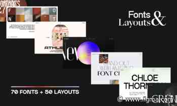 Fonts & Layouts - 50 web layouts with different font combinations in Figma