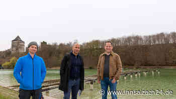 Der große Steg am Wöhrsee in Burghausen wird saniert
