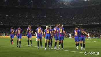 Record: 91.553 toeschouwers zien Barça-vrouwen halve finales Champions League halen - NOS