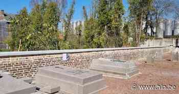 Dorpsgezicht van Loksbergen een stukje rijker dankzij door leerlingen gerestaureerde kerkhofmuur - Het Laatste Nieuws