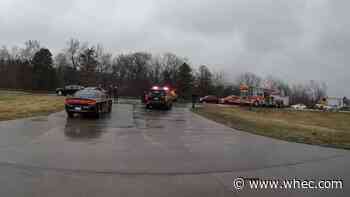 Police have a suspect in custody who they say hit a trooper with a U-Haul van during police chase