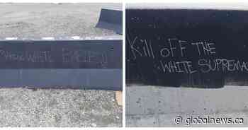 Calgary police investigate ‘racially motivated’ graffiti