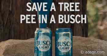 Busch urges drinkers to pee in beer cans as environmental act