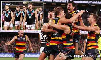 Jordan Dawson kicks crucial goal after the siren as Adelaide overcome 18-point gap to win Showdown - Daily Mail