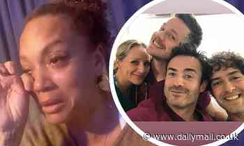 Holby City's Angela Griffin breaks down while Joe McFadden shares throwbacks as they say goodbye - Daily Mail