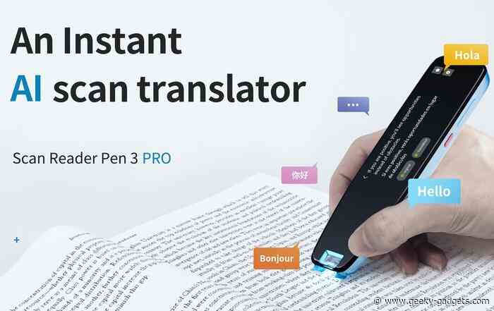 Pen scanner and translator helps you learn new languages efficiently