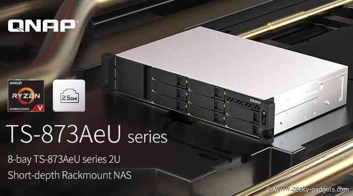 QNAP short-depth AMD Ryzen rackmount NAS