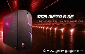 MSI MAG Meta 5 5E AMD gaming PC announced