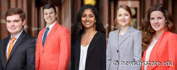 Five College of Engineering, Architecture and Technology seniors receive top honors from the OSU Alumni Association - Oklahoma State University