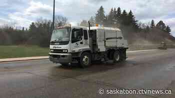 As temperatures warm, street sweeping begins in Saskatoon