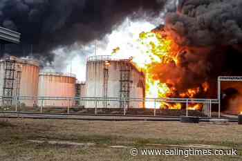 Russia blames Ukraine for fuel depot blast as Kyiv denies role - Ealing Times