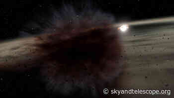 “Lucky” Images Reveal Dusty Debris Around a Star 330 Light-years Away