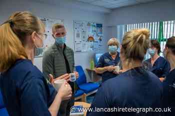 Ben Mee visits hospital to see Premier League NHS Charities work
