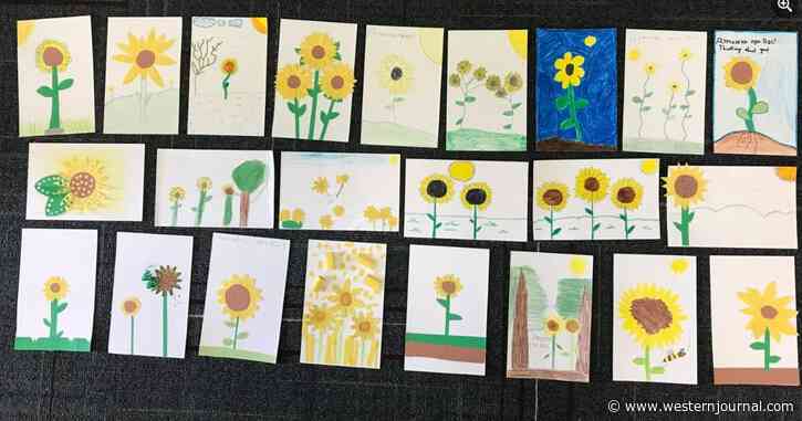 Man Personally Takes 100 Pounds of Handcrafted Cards from US Students to Refugee Children in Poland