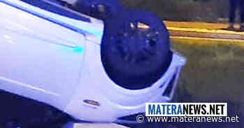 Brutto incidente a Matera, minicar si ribalta: un ferito! - Matera News