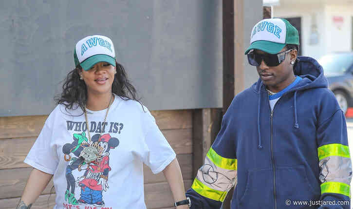 Pregnant Rihanna Wears a 'Baby Daddy' Shirt While Getting Lunch with Boyfriend A$AP Rocky