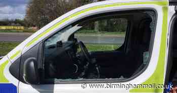 Mindless yobs 'smash police van' in Solihull leaving cops facing response time delays - Birmingham Live