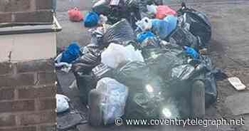 Rubbish left strewn across main path at Coventry tower block for a week - Coventry Live