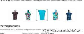 Decathlon kids ponchos recalled by Health Canada - Squamish Chief