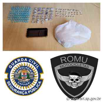 Após tentativa de fuga, Guarda Civil de Capivari prende homem em Rafard e apreende 134 porções de drogas - Prefeitura de Capivari (.gov)