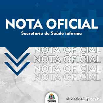 Comunicado oficial da Secretaria de Saúde - Prefeitura de Capivari (.gov)