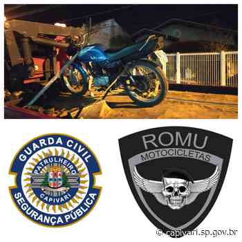 Guarda Civil de Capivari apreende motocicleta adulterada no bairro Ismael Sanches - Prefeitura de Capivari (.gov)