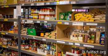 2,612% rise in food bank use under David Cameron need context - Full Fact