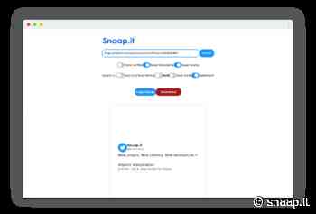 Snap a Tweet - Just enter a tweet url and download the screenshot