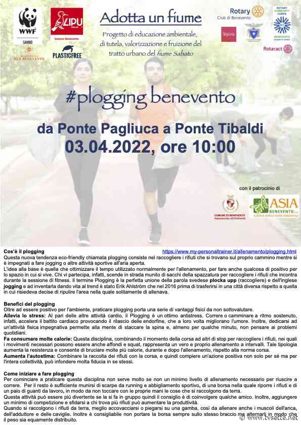 Adotta un fiume. Inziativa congiunta di Rotary Club Benevento, WWF Sannio, Lipu, Plastic Free, Io per Benevento, CAI - TV Sette Benevento