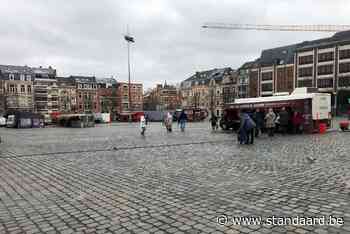 Maar helft van marktkramers komt opdagen door 'sneeuw' - De Standaard