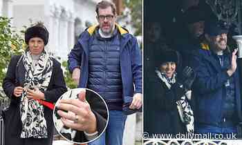 BBC quizmaster Richard Osman's partner Ingrid Oliver is spotted wearing a ring on her finger - Daily Mail