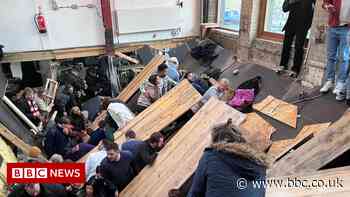 Hackney Wick bar floor collapse: Thirteen people injured - BBC