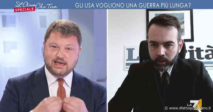 Guerra in Ucraina, lite Migliore-Borgonovo su La7. “Fino a dove può arrivare la tua propaganda filorussa?”. “Ma tu non eri comunista?”