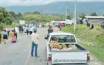 Bloqueo carretero sobre el tramo Ocosingo-Palenque - El Heraldo de Chiapas