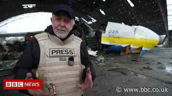 Wreck of huge cargo plane among airport debris