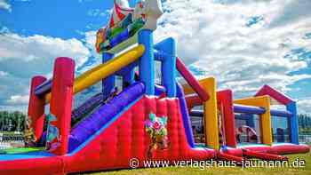 Steinen - Hüpfburg-Vulkan und Bällebad - www.verlagshaus-jaumann.de