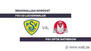 FSV 63 Luckenwalde - FSV Optik Rathenow: Rathenow seit fünf Spielen sieglos - Regionalliga Nordost - WELT - WELT