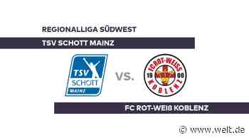 TSV Schott Mainz - FC Rot-Weiß Koblenz: Rot-Weiß Koblenz beendet Serie von fünf Spielen ohne Sieg - Regionalliga Südwest - WELT - WELT
