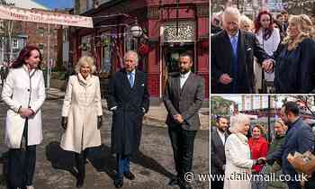 Prince of Wales and the Duchess of Cornwall visit the set of Eastenders - Daily Mail