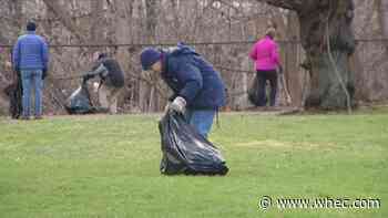 Community gathers for spring clean-up along Genesee River