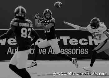 New REDBLACKS receiver Acklin thankful for football journey - Ottawa REDBLACKS