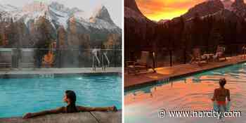 This Canmore Hotel Has Its Own Outdoor Pool & You Can Take A Sunset Swim In The Mountains - Narcity Canada