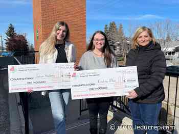 Two deserving students receive inaugural health care scholarships - Leduc Representative