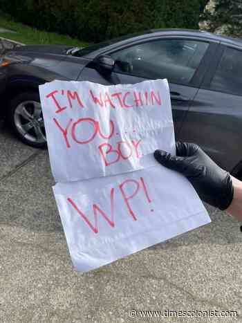 Racist, threatening notes left at home of Saanich family - Victoria - Times Colonist