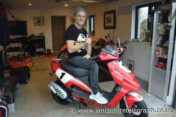 Blackburn’s Carl Fogarty auctioning off signed scooter