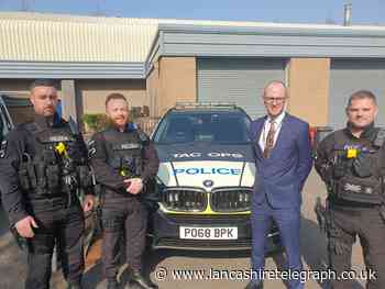 Crime commissioner works beside armed officers in Lancashire