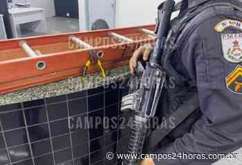 Com escada e prontos para furtar fios, ladrões são presos - Campos 24 Horas | Seu Jornal Online. - Campos24Horas